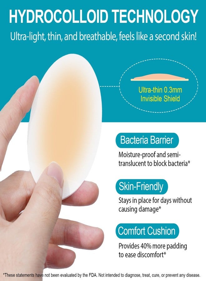 Uruses 30PCS Hydrocolloid Gel Blister Bandages Pads, Multi-Size Waterproof Adhesive Blister Bandages, Waterproof Blisters Pads & Blisters Cushions for Heel, Toe & Foot - Image 2